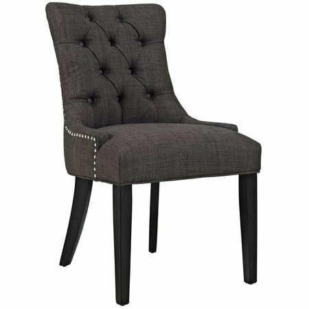 MODWAY FURNITURE 36 H x 22 W x 25 L in. Regent Fabric Dining Chair, Brown EEI-2223-BRN